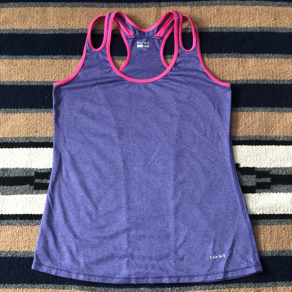 Hind Purple and Pink Workout Dri-fit Tank
